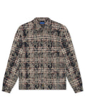 Rebel Denim Rhinestone Flannel - Navy